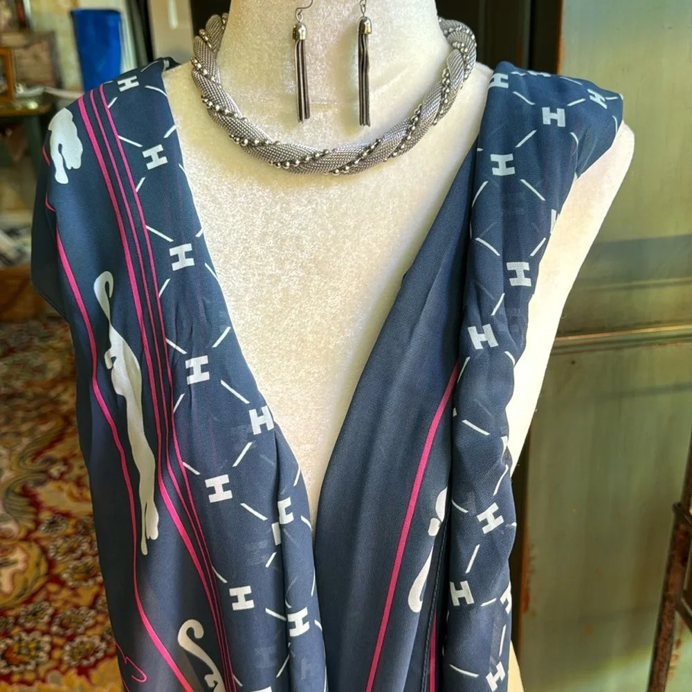 🐆 Beautiful necklace and earrings with scarf set🐆